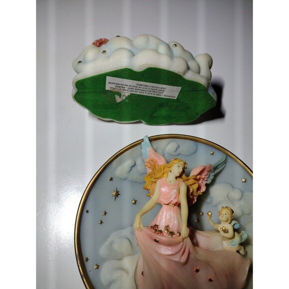 Vtg Collectors Cadona 1999 Guardian Angels collecting stars in sky 3D Decor - Picture 15 of 15